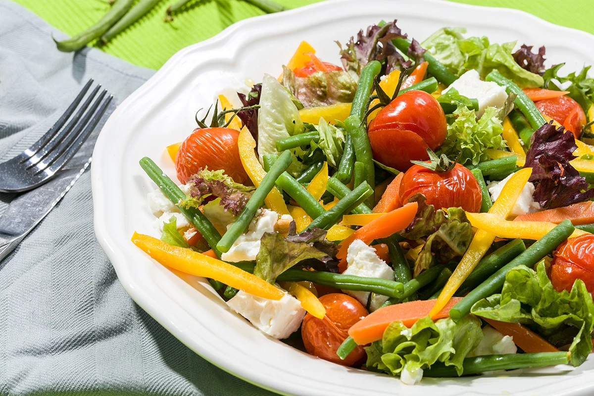 Salad with haricots verts