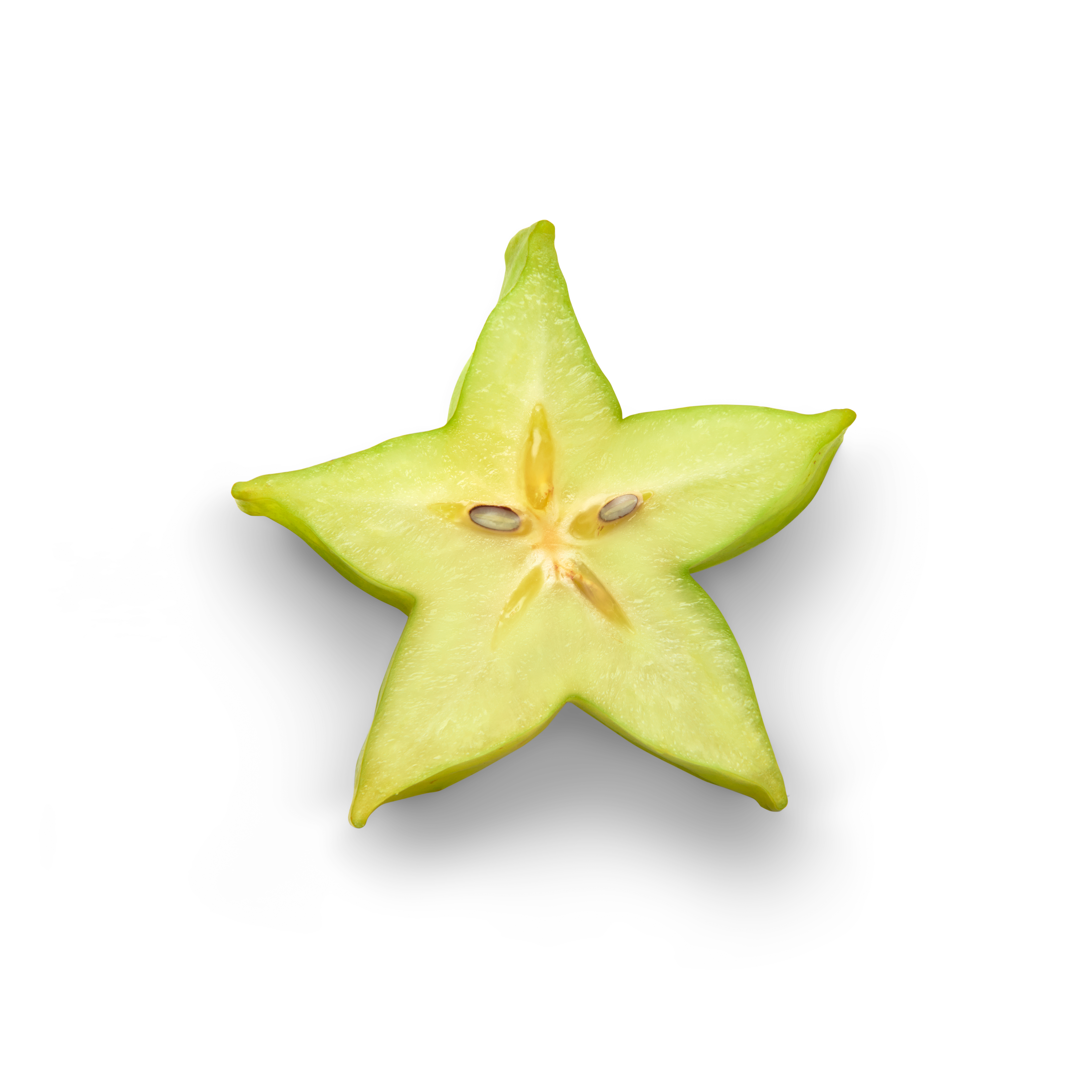 Carambola halbe Topview