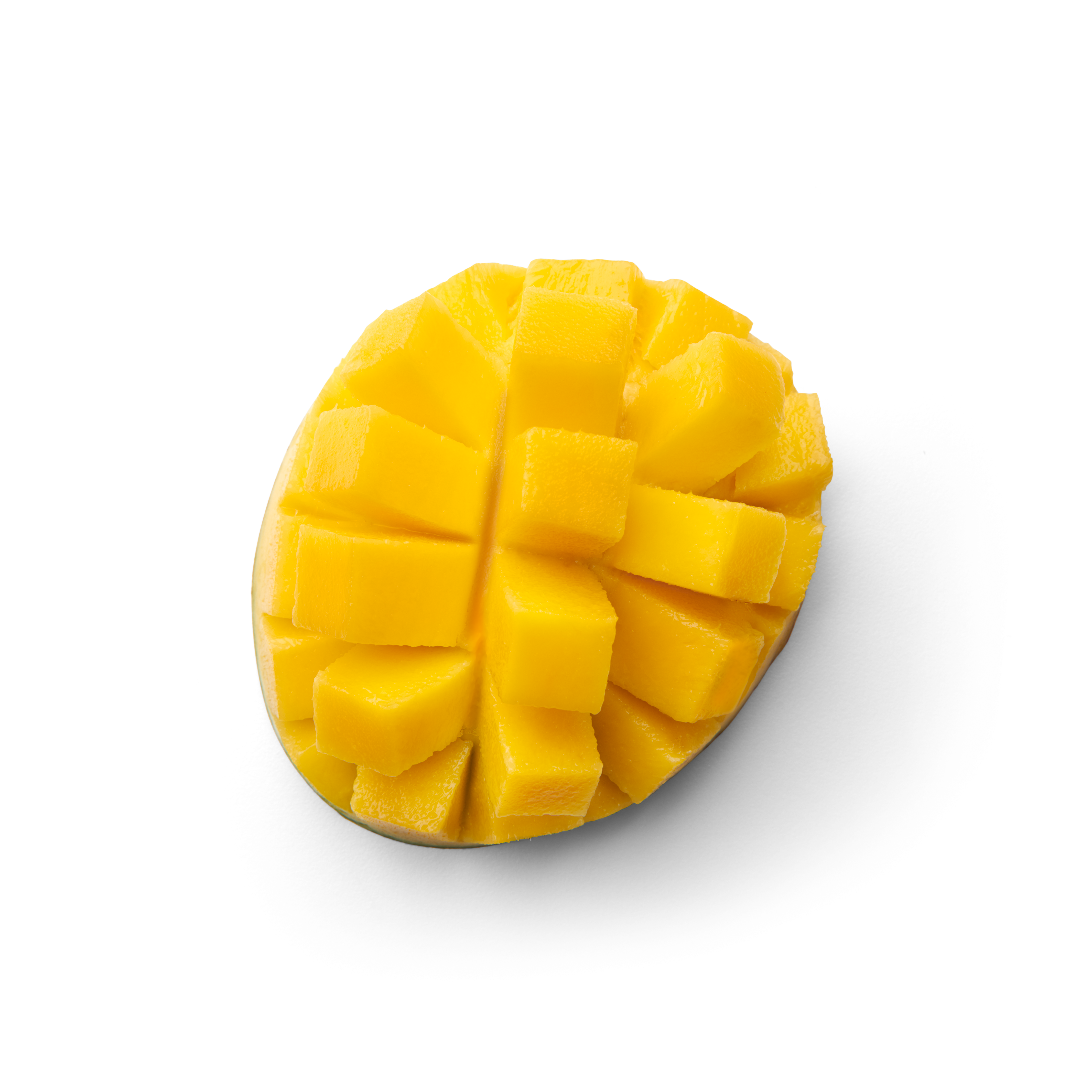 Cut mango topview